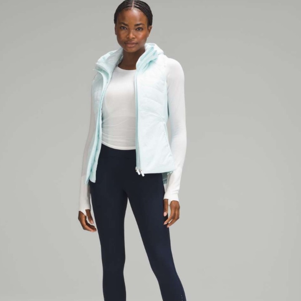 LULULEMON Another Mile Vest Sheer Blue / Light Blue Size 4